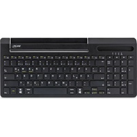 InLine Bluetooth Aluminium Tastatur mit Nummernpad, für bis zu 4 Bluetooth-Geräte, schwarz,