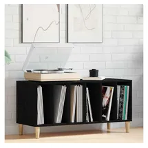vidaXL Schallplattenschrank 100 x 38 x 48 cm Schwarz