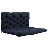 Ambiente Home Palettenauflage Palettenkissen inkl. Rückenteil Sitz/120 x 80 cm, Rücken 120 x 60 cm, dunkelgrau