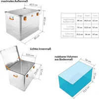 AluBox Premium Aluminium Lagerbox 241 Liter - 241 Liter