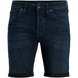 JACK & JONES "JJIRICK JJFOX SHORTS CB 310 SN", Herren, Gr. XS, N-Gr, blau denim pack:am 316, Web, Obermaterial: 70% Baumwolle, 28% Polyester, 2% Elasthan, unifarben, regular fit kniefrei, Hosen Shorts, im Four-Pocket Style