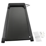 Walking Pad unter Schreibtisch - Klappbares Laufband - 2,25 PS Motor, 1–6 km/h, Bis 100 kg, LED-Display & Fernbedienung, Leise - Schwarz - Schwarz