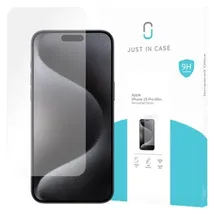 Just in Case Gehärtetes Glas für Apple iPhone 15 Pro Max