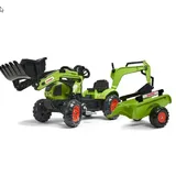 Falk Baggerlader Claas mit Baggerarm und Anhänger (2040N)