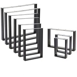 Vendomnia Tischgestell Tischbeine, Tischkufen, Kufengestell, Tischuntergestell, Stahl, Metall - Industrial