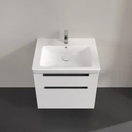 Villeroy & Boch Waschtischunterschrank 2 Auszüge 63,7 x 59 x 45,4 cm Weiß Matt