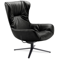 Wingback Chair Leya Freifrau schwarz, Designer Hoffmann Kahleyss Design, 103x71x86 cm