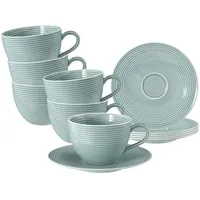 SELTMANN WEIDEN Beat Color Glaze Milchkaffeetasse 0,35 l Arktisblau 6 St.