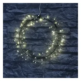 MARELIDA LED Kranz Türkranz Weihnachtskranz Lichtkranz 90LED D: 24cm Batterie