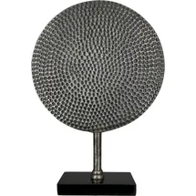 Casablanca by Gilde GILDE Dekoaufsteller "Round" in Silber - (B)31 x (H)45 x (T)10 cm | Gr.: onesize