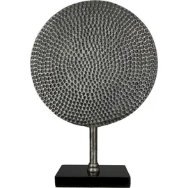 Casablanca by Gilde GILDE Dekoaufsteller "Round" in Silber - (B)31 x (H)45 x (T)10 cm | Gr.: onesize