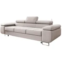 Luxusbetten24 Schlafsofa Designer Sofa Siera, mit Schlaffunktion beige