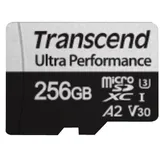 Transcend 340S R160/W125 microSDXC 256GB Kit, UHS-I U3, A2, Class 10 (TS256GUSD340S)