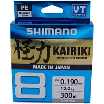 Shimano Kairiki 8, 300 Meter, Hellgrau, 0.230mm/22.5kg, 59WPLA68R17