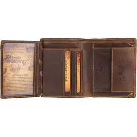 GREENBURRY Racing Collection Richmond Geldbörse Herren Leder RFID braun