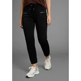 Bruno Banani Jerseyhose figurbetonte Passform schwarz 40