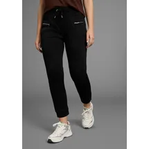 Bruno Banani Jerseyhose figurbetonte Passform schwarz 40