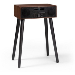 Auna Silver Star Stand Radio (DAB+;UKW, 20 W, DAB Plus Radio mit CD Player mit Radio Küchenradio Digitalradio) schwarz