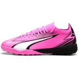 Puma Ultra Match TT Soccer Shoe, Poison PINK White Black, 40.5