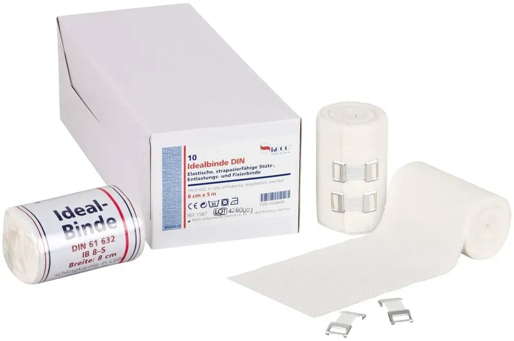 ROGG IDEALBINDE 8 cmx5 m weiß in Cellophan 1 St