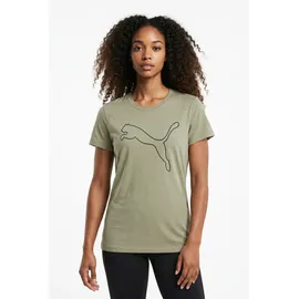 Puma TAD Essential Heather Logo Tee grün S