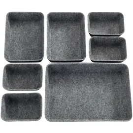 Wenko Schubladenorganizer 7-tlg. grau