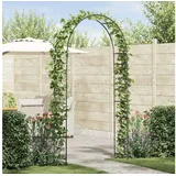 vidaXL Gartenbogen Floral 115 x 37 x 231 cm Schwarz