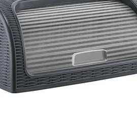 Michelino Brotkasten,plastik anthrazit Große 42x27x18mm
