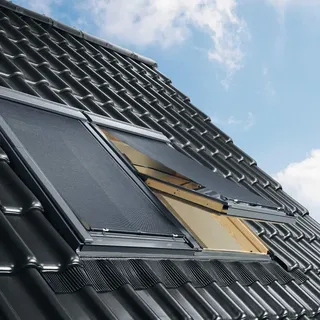 VELUX Hitzeschutzmarkise aussen Uni Schwarz