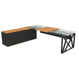 xl moebel gmbh Luxuriöser Eckschreibtisch Eckschreibtisch Tisch Büromöbel Glastisch