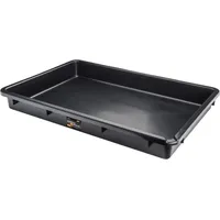 VIGOR Auffangwanne Kunststoff 80 x 52 x 10 cm schwarz/transparent