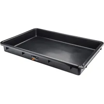 VIGOR Auffangwanne Kunststoff 80 x 52 x 10 cm schwarz/transparent