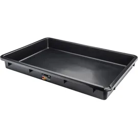 VIGOR Auffangwanne Kunststoff 80 x 52 x 10 cm schwarz/transparent