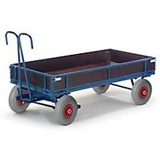 Rollcart Transportsysteme Handpritschenwagen, mit Bordwänden, Luftreifen, 960x660