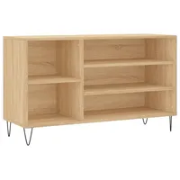 VidaXL Schuhregal Sonoma-Eiche 102x36x60 cm Holzwerkstoff