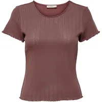 Only Onlcarlotta S/S TOP JRS Noos, Rose Brown, XS