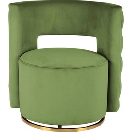 Kayoom Sessel »Sophistic«, drehbar, elegant, samtweich, gesteppt grün
