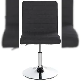 CLP 2er Set Esszimmerstuhl Elvas Stoff I Höhenverstellbar Und 360 Grad Drehbar, Mit Bodenschonern I Wohnzimmerstuhl Mit Gestell In Chromoptik