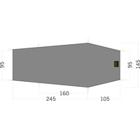 Tatonka Gargia 2 Floor Sheet LT Zeltunterlage 350x145cm stone