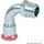 Geberit Mapress C-Stahl Übergangsbogen 90° mit AG d54 mm R2 verzinkt