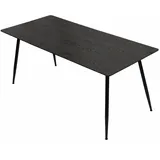 Trisens Esstisch Emilia ausziehbar 120-150-180 x 80 cm 4-10 Personen Küchentisch mit Metallgestell für Küche, Esszimmer Holz Optik