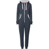 Oxmo Jogginganzug dunkelblau / blutrot / weiß XS