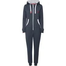 Oxmo Jogginganzug dunkelblau / blutrot / weiß XS