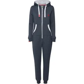 Oxmo Jogginganzug dunkelblau / blutrot / weiß XS