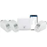 eQ-3 Homematic IP Heizkörperthermostat Bundle Starter Set Heizen mit 3x Heizkörperthermostat basic Access Point Homematic IP Heizkörperthermostat, weiß