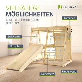 Juskys Klettergerüst Mini für Kinder Holz Natur