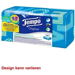 Tempo Taschentücherbox Original 4-lagig weiß, 100 Tücher