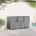 vidaXL Mülltonnenbox Edelstahl 1 x 1 m grau