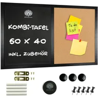 OfficeTree Kombitafel, 60 x 40 cm – Magnettafel, Schiefer,