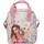 DEPESCHE 13327 TOPModel Juicy - Umhängetasche in Creme und Rosa, mit Model Motiv, Äffchen und buntem Muster, Handtasche mit verstellbarem Gurt